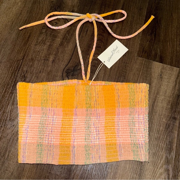 NWT Target Universal Thread Elastic Stretch Halter Crop Top - Picture 3 of 5